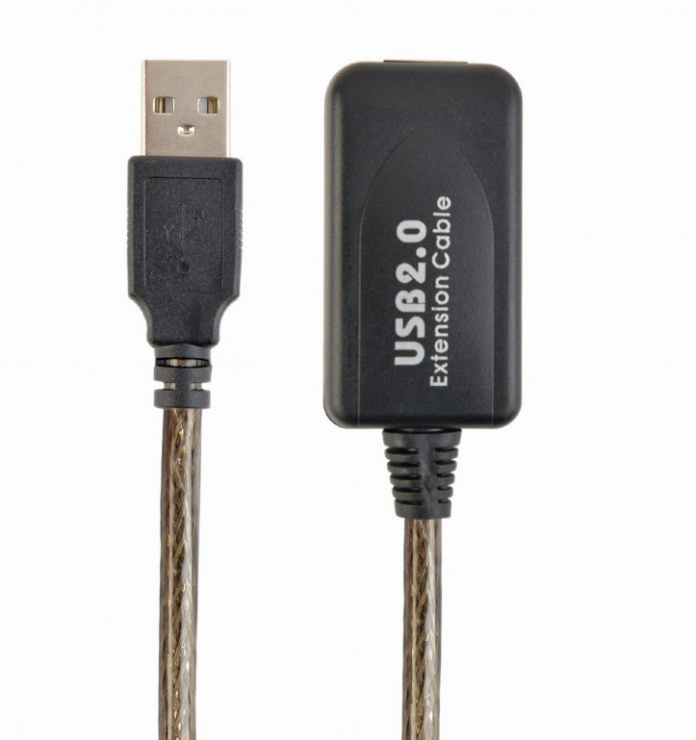 Imagine Cablu prelungitor USB 2.0 T-M 10m activ, Gembird UAE-01-10M